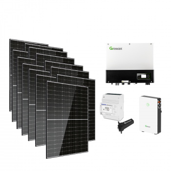Photovoltaikanlage Set CDZ Solar 4920Wp / 3600W mit Trina Solar 410Wp und Growatt SPH 3600 / GBLI PV-Speicher